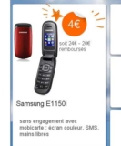 Mobile mobicarte qui revient à moins de 5 euros après remboursement
