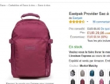 Sac à dos Eastpak Provider 33 litres à 29€ (contre entre le double et le triple ailleurs )
