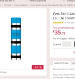 Bon plan parfum : rive gauche d&rsquo;yves saint laurent 50ml à 35.75 euros port inclus