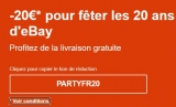 Ebay : code de réduction de 20€ pour 120 d&rsquo;achats
