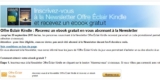 Un roman au format ebook gratuit pour une inscription à la newsletter kindle