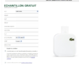 Gratuit: Echantillon eau de toilette Lacoste