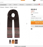 Echarpe Timberland Hommes à 19.5 euros (le double sur amazon)