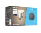 Grosse Promo : 39.9€ le pack Echo Dot 4 + 2 ampoules connectées Philips Hue