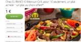 Bon plan restau chez elrancho : 1 plat acheté = 1 offert