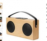 Bon prix : moins de 20€ l’enceinte bluetooth 10watts look bois