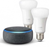 Pas cher à 36.99€ le pack enceinte Amazon Echo + 2 ampoules Philips Hue White