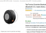Enceinte bluetooth etanche stéreo à moins de 14 euros