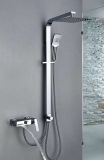 190€ la colonne de douche HomeLody avec douche pluie, douchette, robinet cascade