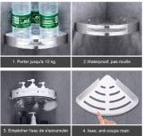 Lot de 2 etageres de douche sans percage à 9.9€ ( 50% de réduction )