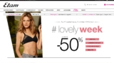 Etam .. jusqu&rsquo;à 50 pourcent de réduction sur de la lingerie et vétements