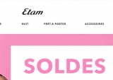 Soldes Etam : de la lingerie pas chere avec  jusqu’à 70% de réduction