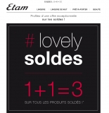Soldes Etam : 3 articles pour le prix de 2 …  Lingerie pas chère