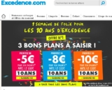Excedence :  codes de réduction supplementaires jusqu&rsquo;au 14 juin