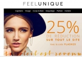 Mega affaire parfums: 25% de réduction chez feelunique valable sur les articles en promos