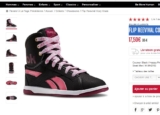 Bon plan baskets filles: 17.5 euros les reebok flip revival montantes