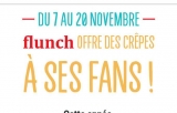 Gratuit : une crepe chez flunch .. jusqu&rsquo;au 20 novembre