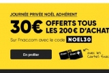 Fnac Adherent : 30€ offerts par tranche de 200€ d&rsquo;achats !!