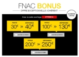 Fnac : pour les adherents, bons d&rsquo;achats à prix réduits : 130 euros pour 100 euros … encore dispo