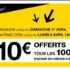 2 euros pour avoir un repas offert pour un repas acheté dans un restaurant parmis 450 en France