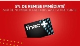 Bon plan FNAC : Carte Fnac+ pas chere  à 4.99€ au lieu de  14.99€ !