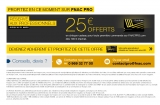 Adherent fnac:  25 euros offerts pour 100 d’achats sur fnacpro