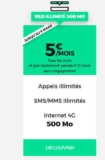Bon plan forfait mobile : 5 euros par mois à vie pour illimité voix sms mms et 500Mo d&rsquo;internet