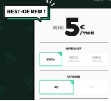 Bon plan forfait mobile SFR RED 20Go pas cher à 5€ par mois !  ( 8€ pour 60go , 13€ pour 130Go )