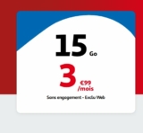 Bon plan forfait mobile AUCHAN TELECOM 15go à 3.99€ par mois