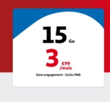Bon plan forfait mobile AUCHAN TELECOM 15go à 3.99€ par mois