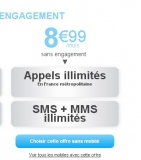 8.99 euros par mois le forfait telephonie, sms mms illimités