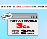 Bon plan  le forfait mobile Nrj Mobile  Illimité + 3go d’internet pas cher  à 2.99€ !