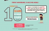 Forfait mobile : 10 euros par mois Illimité voix sms mms et 10go d ‘internet