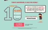 Forfait mobile : 10 euros par mois Illimité voix sms mms et 10go d &lsquo;internet