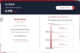 Forfait Mobile Prixtel The Dunk : de 5.99€ avec 20go à 9.99€ avec 80Go d&rsquo;internet