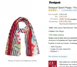 Foulard desigual pas cher à 10 euros voire meme 9 … faire vite