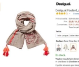 Bon prix pour des foulards Desigual vendus à moins de 15€
