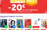 20€ de réduction sans mini sur france abonnement  – abonnements revues et magazines pas chers –