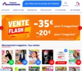 Réduction FranceAbonnement : 20€ pour un  magazine , 35€ pour 2 magazines