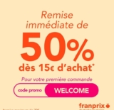 Franprix : code promo 50% de réduction
