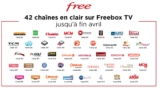 Gratuits: 42 chaines en clair en avril sur FREEBOX