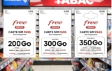 Bon plan carte prépayées FREE SIM PASS moins chères à partir de 8.99€