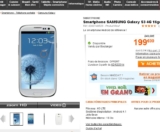 Smartphone Galaxy s3 4g à moins de 200 euros