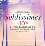 Galeries lafayette :  10 pourcent de réduction en plus sur les soldes le 28 juin