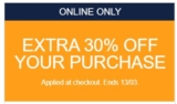Bon plan GAP : 30% de réduction en plus sur tous les articles ( dont promos )
