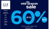 Gap : jusqu&rsquo;à 60 pourcent de réduction sur la boutique en ligne