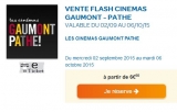 Bon plan cinéma : 6 euros la place gaumont pathé pour septembre 2015