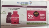 Bon plan Bouteilles de Gaz chez Leclerc pas chère  à 22.9€ en Butane et 19.5 Propane