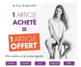 Bon plan mode chez gemo : 1 article acheté = 1 offert