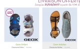 Super affaires chaussures Geox en vente privée + 5€ de remise pour 20 d’achats … et livraison gratuite